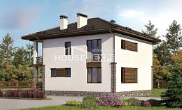 170-005-П Проект двухэтажного дома, бюджетный дом из газосиликатных блоков Анапа, House Expert