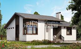 110-003-П Проект одноэтажного дома, доступный домик из газосиликатных блоков Анапа, House Expert